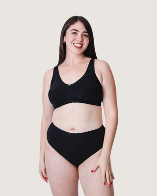 Pantie Algodón Corte Francés Negro