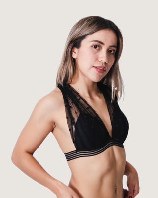 Bralette Mesh Espalda Cruzada