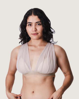 Bralette Mesh Espalda Cruzada