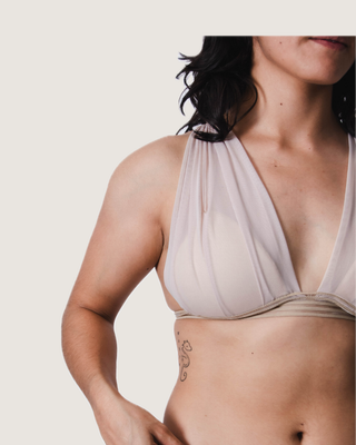 Bralette Mesh Espalda Cruzada