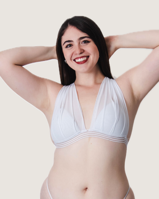 Bralette Mesh Espalda Cruzada