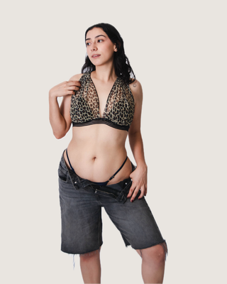 Bralette Mesh Espalda Cruzada