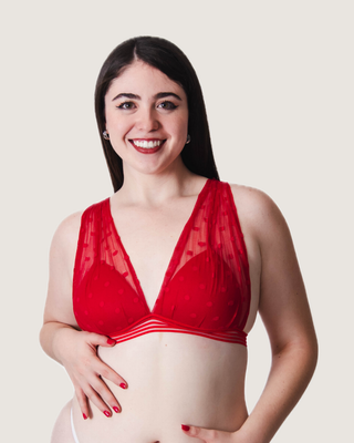 Bralette Mesh Espalda Cruzada