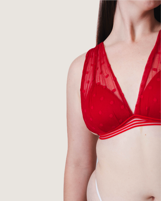 Bralette Mesh Espalda Cruzada